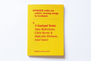 cover of the 6th issue of DOWSER variant is yellow and the title printed in red