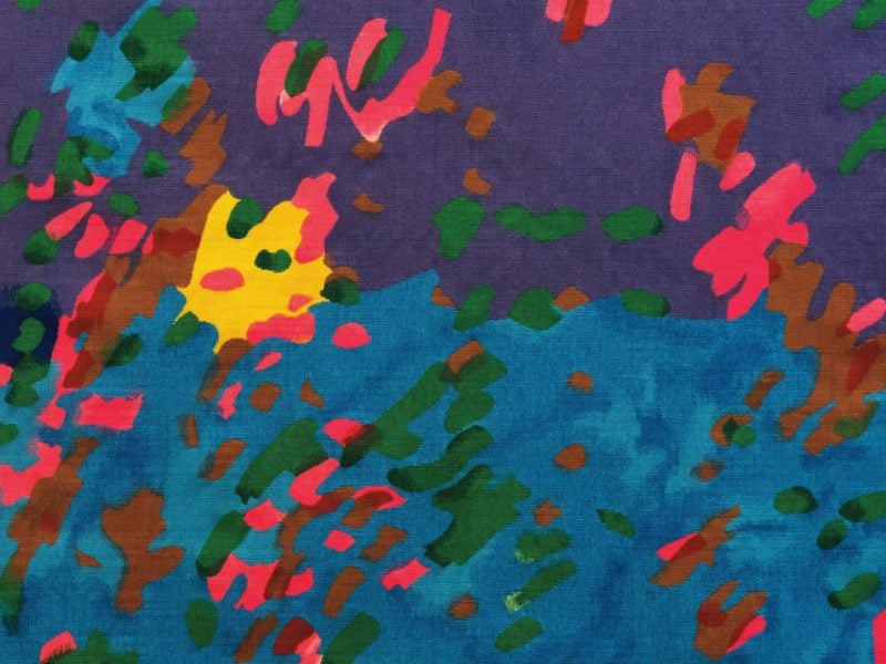 Detail from ‘Explosion Florale’, Etel Adnan, 1968/2018