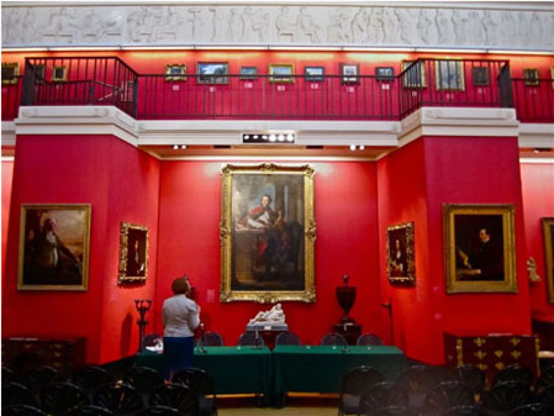 Preparations at The Fitzwilliam Museum Where Photography is Banned, photo by Ian White