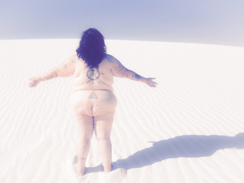 Liz Rosenfeld - Glimpse of Manipulated Still (White Sands, New Mexico).