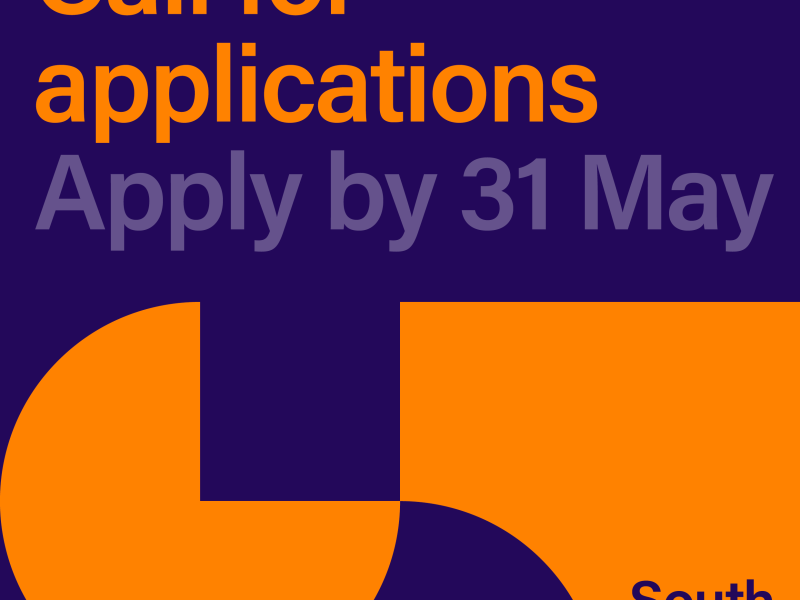 orange text reading call for applications apply by 21 May