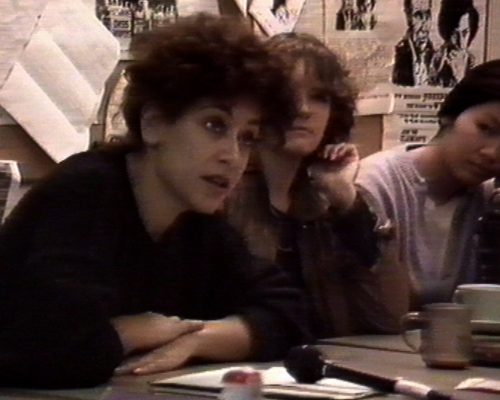Still from The Life and Hard Times of Susie P. Winklepicker by Deborah Hall with Women & the Law Collective, 1986.